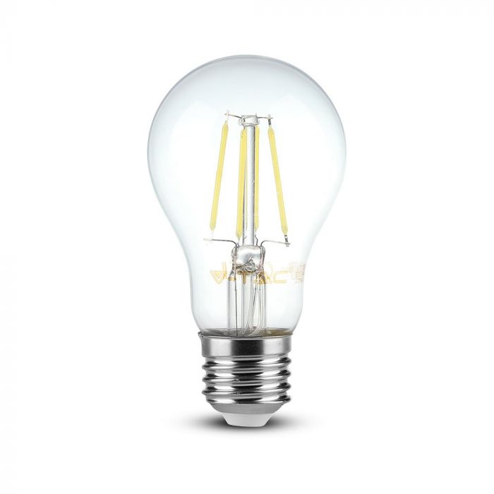 V-TAC LED E27 Filament Clear 4W, 400lm, T60, VT-1885D