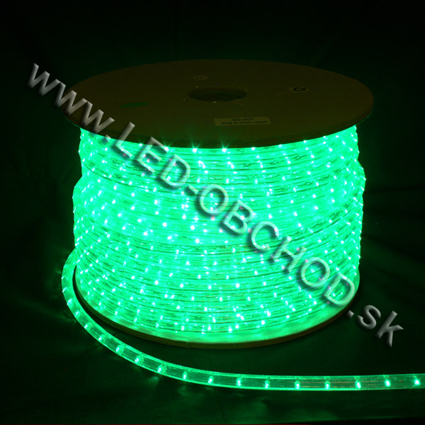 LED hadica - Zelená 2,5W/m  (Interiér / Exteriér) ECO posledný 7m kus skladom