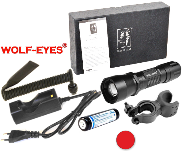 LED Baterka Wolf-Eyes Defender-III Červená LED Full Set 