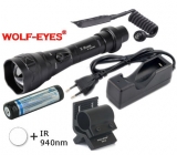 LED Baterka Wolf-Eyes X-Beam Biela + IR940 LED Full Set