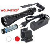 LED Baterka Wolf-Eyes X-Beam Biela XP-L HI V2 2017 + Červená LED Full Set