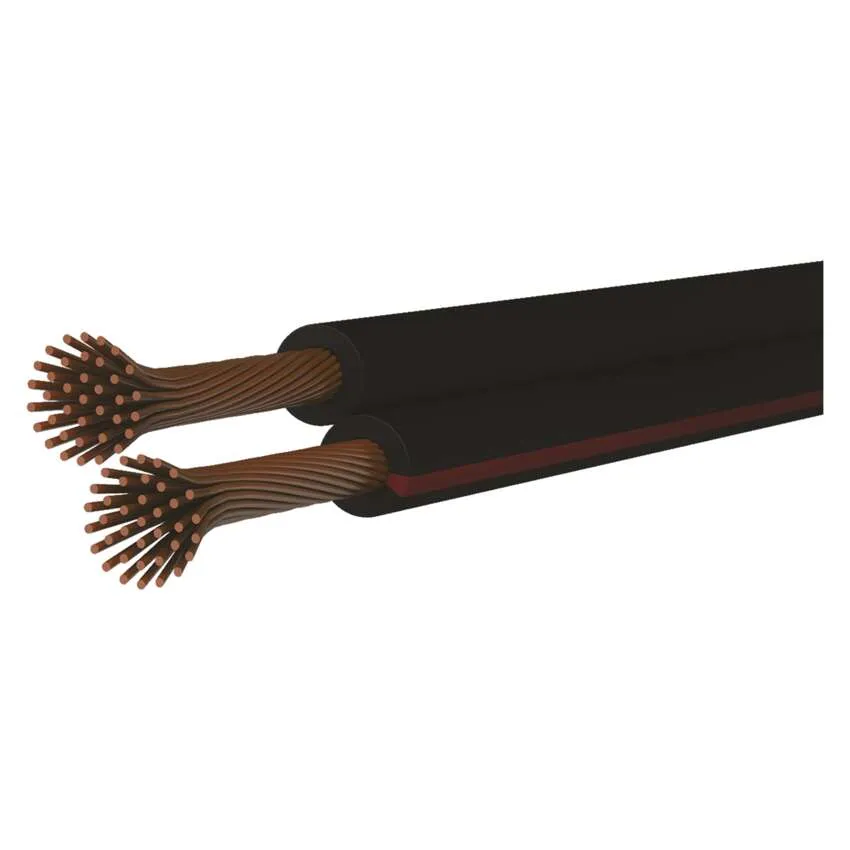 Prémiový napájací kábel 2x0,35 mm² – 100% Meď - Čierny