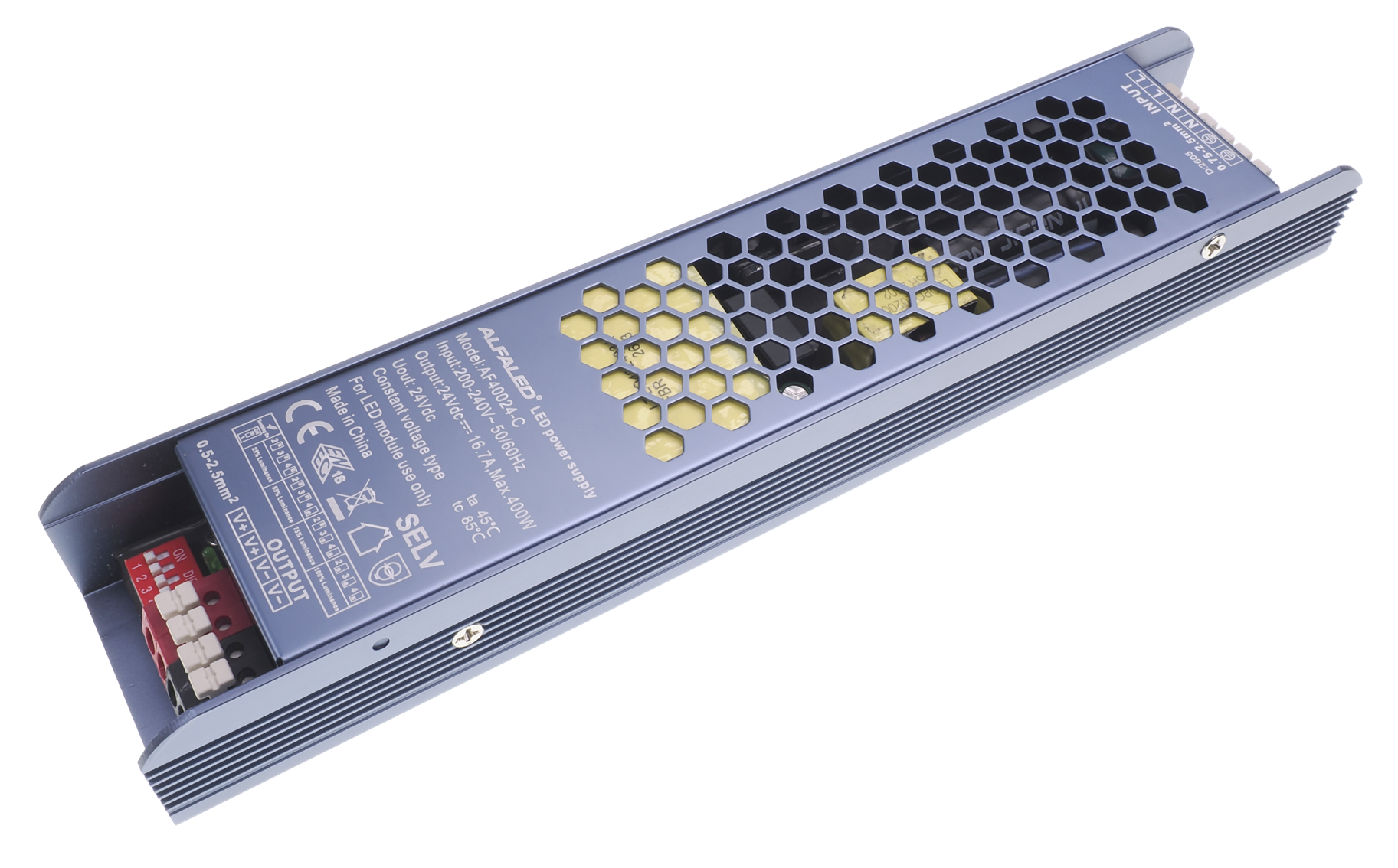 ALFALED 400W Soft-Start LED Zdroj so 4-krokovou reguláciou jasu (16-24V) – Séria C
