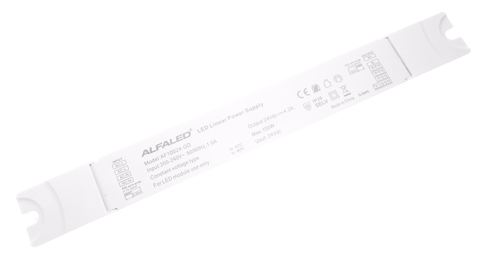 ALFALED 100W Soft-Start LED Zdroj so 4-krokovou reguláciou jasu (16-24V) – Séria GD