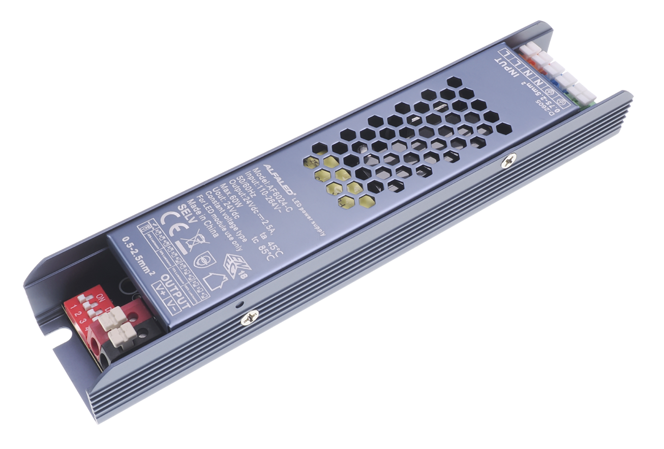 ALFALED 60W Soft-Start LED Zdroj so 4-krokovou reguláciou jasu (16-24V) – Séria C