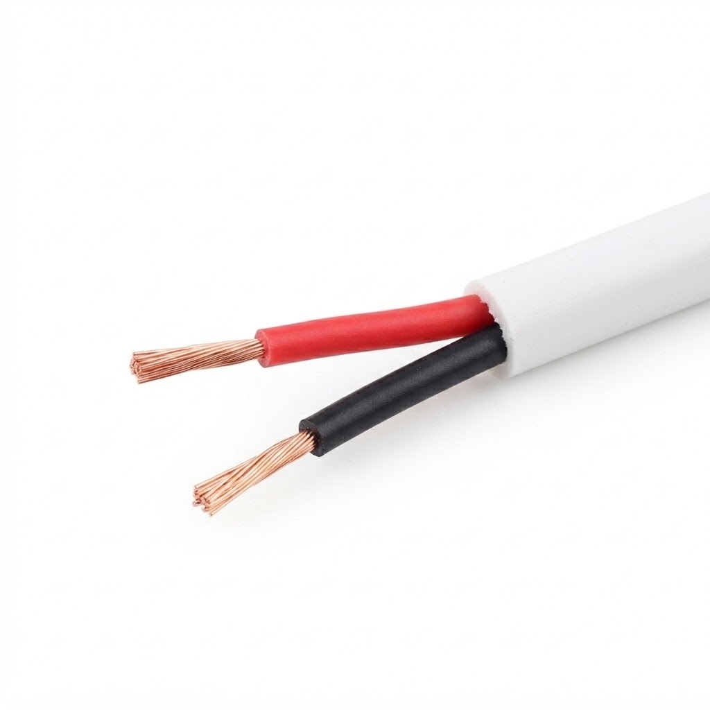Dvojžilový napájací kábel 2x0,52mm² (pocínovaná Cu) s dvojitou izoláciou pre exteriér – na jednofarebné LED pásy