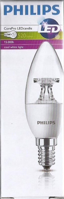 Philips LED CLB40 5,5W  E14 Studená 4000K