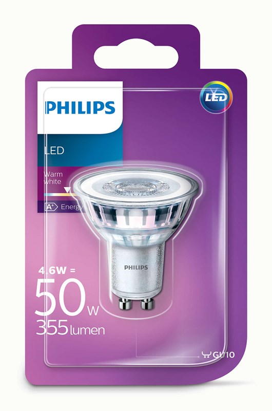 Philips LED SPOT50 4,6W E14 Teplá biela 2700K