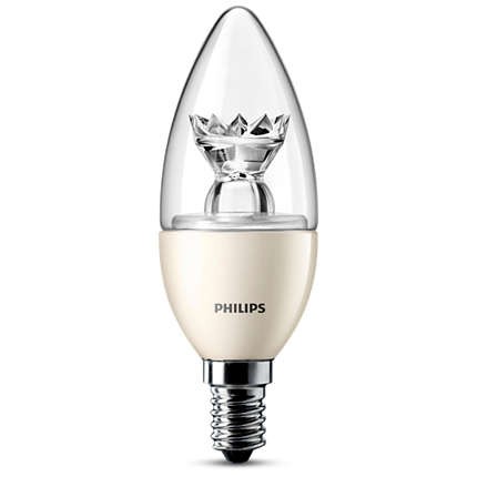Philips LED CLB40 6W E14 Teplá biela 2700K STMIEVATEĽNA