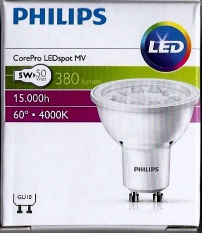 Philips LED SPOT50 60 5W GU10  Teplá biela 2700K