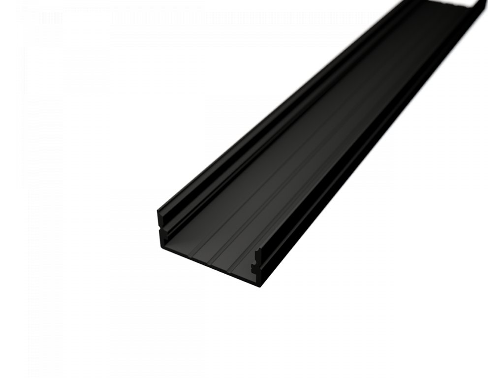 Hliníkový profil SIMPLE MAX 23,5 X 9,75mm - čierny elox