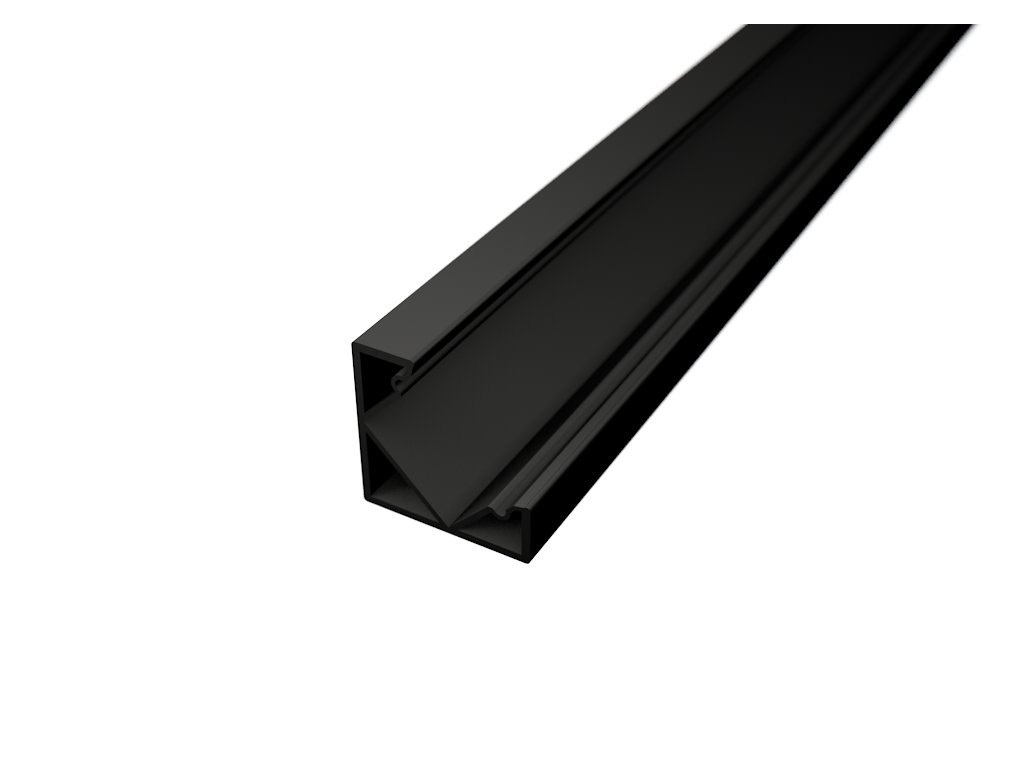 Hliníkový profil SIMPLE ROH 18,1x18,1mm - čierny elox