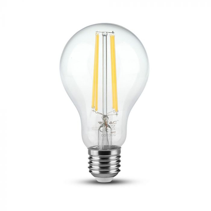 V-TAC LED E27 Filament Clear 12,5W, 1550lm, A70, VT-2133 