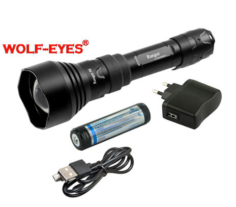 Nabíjateľný prísvit k nočnému videniu Wolf-Eyes Ranger 56 TURBO IR850, USB set