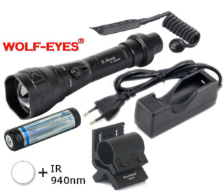 LED Baterka Wolf-Eyes X-Beam Biela + IR850 LED Full Set