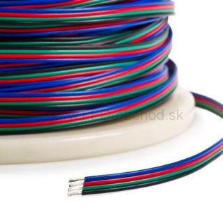 Kábel na napájanie RGB pásov (22AWG) 4x0,32