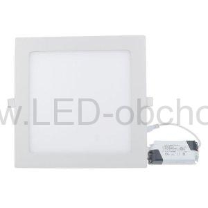 LED vstavané svietidlo štvorcové biele 9W, Basic