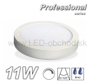 LED stmievateľné svietidlo okrúhle biele  11W Professional