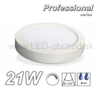 LED stmievateľné svietidlo okrúhle biele  21W Professional
