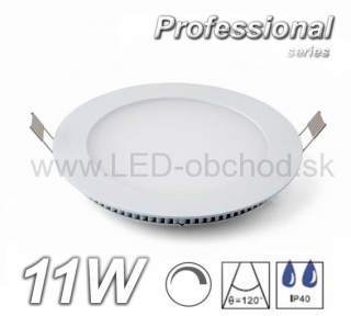 LED stmievateľné svietidlo okrúhle biele  11W Professional