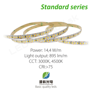 LED pásik STANDARD 14,4W/12V, 168 LED/m 2835 - DOPREDAJ