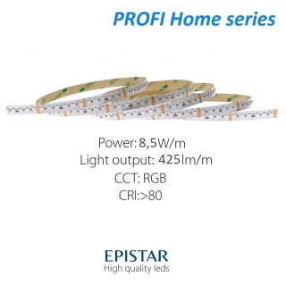 LED pás PROFI Home 8,5W/24V RGB 60 LED/m