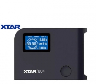 Inteligentný nabíjací 4x USB HUB XTAR EU4 64W