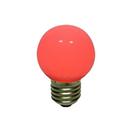 LED žiarovka 1W - červená pätice E27