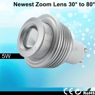 5W LED žiarovka ZOOM  série PREMIUM - GU10 